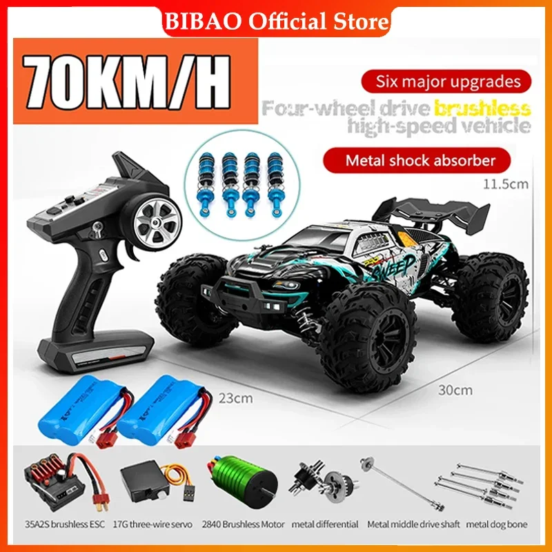 Rc Car Off Road 4x4 High Speed 70KM/H Remote Control Car with LED Headlight - £87.10 GBP+