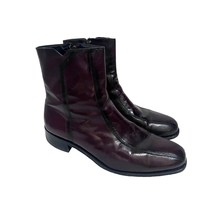 Florsheim Duke Mens Vintage Brown Leather Beatles Side Zip Ankle Boots U... - £77.57 GBP