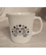 Vintage Pyrex Corning Creamer 8oz Summer Impressions Blue Flower Print U... - £6.60 GBP