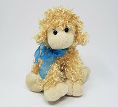 Animal Adventure 2010 Tan Light Brown Baby Lamb Stuffed Animal Plush Toy Lovey - £18.98 GBP