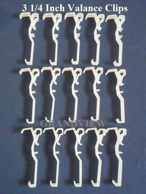15 Pcs 3 1/4 Inch Valance Clips Faux & Wood and 50 similar items