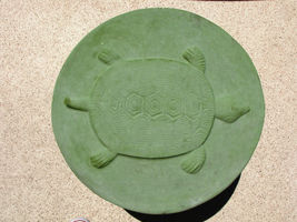 Round Concrete Turtle Mold 16"x2" Makes Stepping Stones For About $2.00 Each image 3