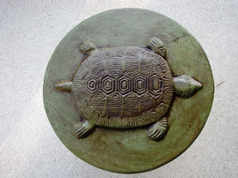 Round Concrete Turtle Mold 16"x2" Makes Stepping Stones For About $2.00 Each image 4