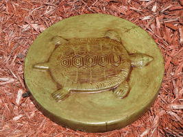 Round Concrete Turtle Mold 16"x2" Makes Stepping Stones For About $2.00 Each image 5