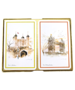 London Scenes Playing Cards Tower of London Tower Bridge 2 Decks Made in... - £11.34 GBP