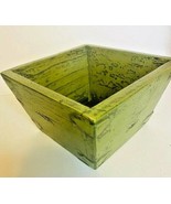 1 ANTIQUE Chinese Rice Measurer Dou or Carrier Basket Wood &amp; Metal Bowl ... - £14.79 GBP