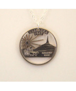 Nebraska, Cut-Out Coin Jewelry, Necklace/Pendant - £18.71 GBP