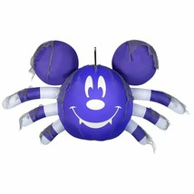 Disney Gemmy 4’ Airblown Inflatable Hanging Mickey Mouse Spider Deco Halloween - £44.42 GBP