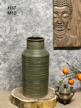 Vintage pottery flower vase Handmade in Vietnam Ceramic Vase H37 cms - £147.34 GBP