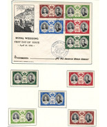 MONACO 1956  Amazing FDC &amp; Very Fine Mint Hinged on list Stamps &quot; Royal ... - £6.96 GBP