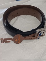 TOMMY BAHAMA MEN&#39;S REVERSIBLE BLACK BROWN BELT SILVER BUCKLE XL 42-44 $7... - $633.03 MXN