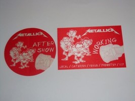 METALLICA 2 UNUSED BACKSTAGE TICKET PASSES Summer Sanitarium pass red USA - $9.98