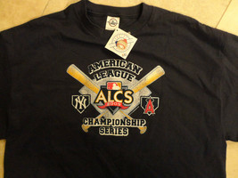 NEW YORK YANKEES MLB 2009 ALCS CHAMPIONSHIP T SHIRT NWT BLUE ADULT XL FR... - £17.68 GBP