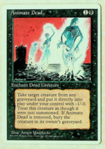 Animate Dead - 4th Series - 1995 - Magic The Gathering - $6.34