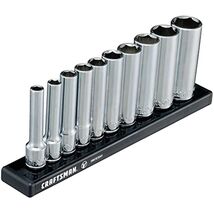 CRAFTSMAN V-SERIES Socket Set, Deep SAE, 1/4 Inch Drive, 10 Piece (CMMT1... - $1,106.64 MXN