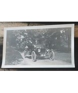 Old Vintage Photo ANTIQUE CLASSIC CAR  2 Men Driving Convertible Ford? - $24.74