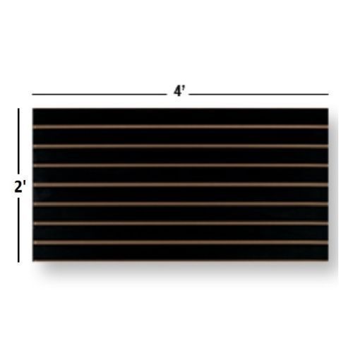 Slatwall Easy Panels, Set of 2 PIECES, 2&#39; H x 4&#39; W Black FREE SHIPPING - $116.88