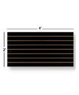 Slatwall Easy Panels, Set of 2 PIECES, 2&#39; H x 4&#39; W Black FREE SHIPPING - $2,147.70 MXN