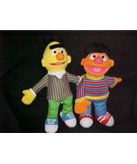 14&quot; Ernie &amp; Bert Plush Dolls From Sesame Street By Gund From 2011 - $83.65 CAD