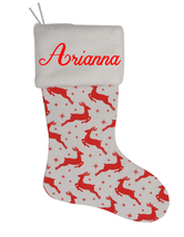 Arianna Custom Christmas Stocking Personalized Burlap Christmas Decoration - $17.99