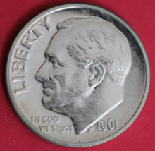 1961 Silver Proof Roosevelt Dime Exact Coin Shown 11 - $14.24
