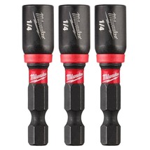 Shockwave Magnetic Nut Driver Bit 1/4 In. X 1-7/8 In.  (3-Pack) - £8.48 GBP