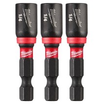 Shockwave Magnetic Nut Driver Bit 1/4 In. X 1-7/8 In.  (3-Pack) - $10.84