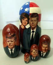 5pcs Russian Nesting Doll of &quot;The Kennedy&#39;s of Camelot&quot; 7.0 in Made in Russia - £28.09 GBP