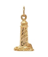 3D Lighthouse 14k Yellow Gold Pendant 1.6g - $186.20