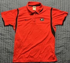 Nike Fit Dry Georgia Bulldogs Polo Shirt Women’s Size Medium Red - £15.62 GBP