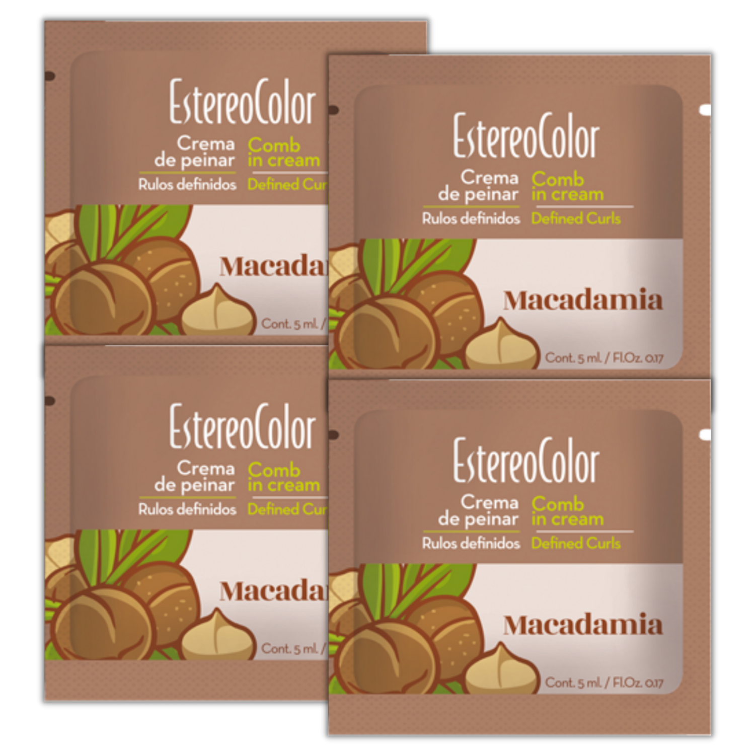 EstereoColor Macadamia Hair Styling Cream, Defines Curls, Anti-Frizz, 4-... - $14.99