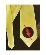 Reverse-Flash fan art on a yellow necktie Edward Clariss Velocity 9 spee... - £24.65 GBP