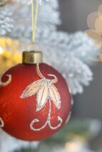 D3 Christmas Glass Ball Ornaments - Decorative Hanging Set of 12 - $75.99