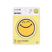 Yoobi SmileyWorld Giant Yellow Smiley Eraser - $34.86 MXN Yoobi SmileyWorld Giant Yellow Smiley Eraser - $34.86 MXN