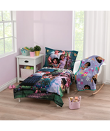 Toddler Bedding Blanket 5-PC Set Encanto Sheets Comforter Girl Purple Po... - £47.47 GBP