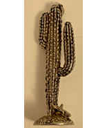 J. Ritter Pewter Saguaro Cactus with Longhorn Skull [e-09] - $14.10 CAD