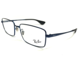 Ray-Ban Eyeglasses Frames RB6337M 2510 Blue Rectangular Full Rim 53-16-140 - £73.89 GBP