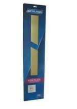 KICK PLATE 6&quot; W X 34&quot; L ALUMINIUM, BRIGHT BRASS TONE - SCHLAGE SC8400PA3 - $473.51 MXN