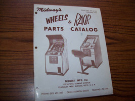 WHEELS &amp; RACER VIDEO GAME PARTS CATALOG 1975 Repair Service Book - £24.29 GBP