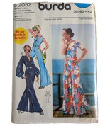 Sealed Burda 62052 Vintage Sewing Pattern Wide Leg Jumpsuit - $29.99
