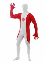 Adult 2nd Skin Canadian Flag Bodysuit Halloween Costume Morphsuit VARIOUS SIZES - £4.78 GBP