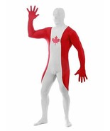 Adult 2nd Skin Canadian Flag Bodysuit Halloween Costume Morphsuit VARIOU... - £5.28 GBP