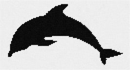 Pepita Needlepoint Canvas: Dolphin Shape, 10&quot; x 5&quot; - $50.00+