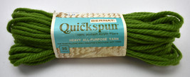 Vintage Bernat Quickspun Heavy All-Purpose Acrylic Yarn-1 Skein Bud Gree... - £4.44 GBP