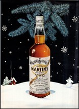 1950s Martin&#39;s V.V.O. Blended Scotch Whiskey PRINT AD Christmas BX1 - $7.59