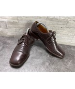 Magnanni Oxford Men 9 D Dress Shoes Brown Leather Lace Up Cap Toe Work D... - $67.59 CAD
