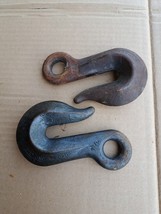 2 Vintage 7/16&quot; Steel Clevis  DIAMOND DULUTH Chain Hooks - $33.52 CAD