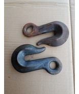 2 Vintage 7/16&quot; Steel Clevis  DIAMOND DULUTH Chain Hooks - $24.49