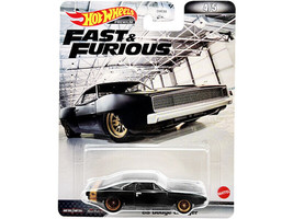 1968 Dodge Charger R/T Matt Black with Gold Tail Stripe &quot;Fast &amp; Furious&quot; Seri... - £13.24 GBP
