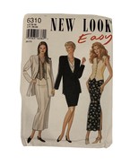 New Look Easy 6310 Sewing Patterns Uncut Size A 8-18 Jacket Vest Skirt - £4.66 GBP